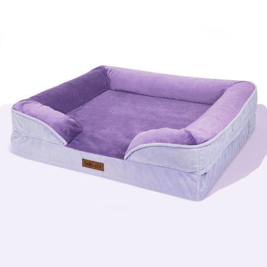 Lavender orthopedic dog bed